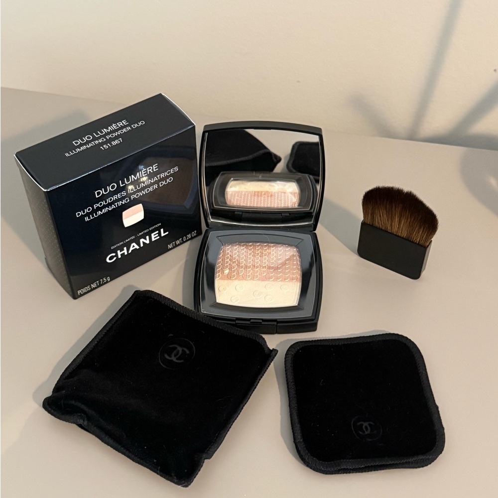 CHANEL 100% AUTHENTIC Illuminating Powder DUO LUMIERE Highlighter Limited